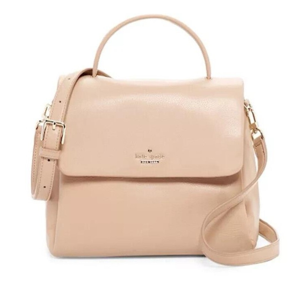 Kate Spade New York Maryana Leather Satchel Sand Color